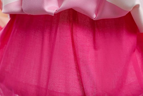 AYOMIS Litter Big Girl Dress Princess Gowns Bow Party Wedding Dresses(Rose,4-5Y)