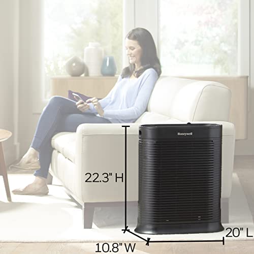 Honeywell HPA300 HEPA Air Purifier for Extra Large Rooms Microscopic