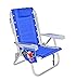 Rio Ultimate Backpack Beach Chair w/ cooler Pouch Colors: Dark Blue w/ Cooler Pouch