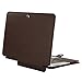 MOSISO Compatible with MacBook Air 13 inch A1466 / A1369 (Older Version Release 2010-2017), Premium PU Leather Book Folio Protective Stand Cover Sleeve, Wood Grain Deep Brown