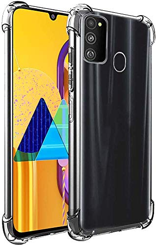Plus Protective Soft Transparent Shockproof Hybrid Protection Back Case Cover for Samsung Galaxy M30s / Samsung Galaxy M