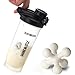 AUTO-FLIP Shaker Bottle Blender for Protein Powder, Water Smoothie Shake Mixer with Powerful Mixing Ball, BPA Free - 24 Ounce (MixingBall-5)