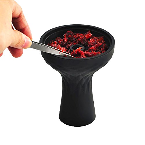 Hookah Bowl Set - Rubber Silicone Phunnel Hookah Bowl + Charcoal Holder Shisha Lotus Heat Management Bundle for Better Shisha Hookah Narguile Smoking Accessories Easy Clean Coals Saving Durable