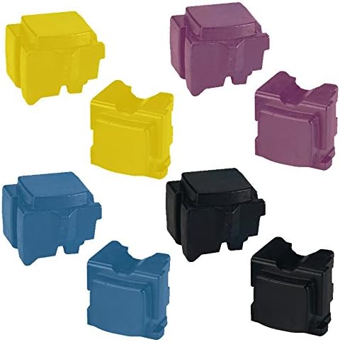 Xerox ColorQube 8570 / 8700 Premium Quality Compatible Solid Ink Full Set Bundle - 8 Pack - 2 each of Cyan, Magenta, Yellow, Black