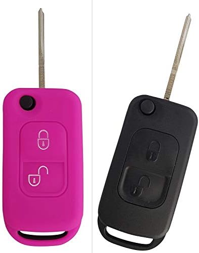 CK + Mercedes car key case key cover silicone for A, B, C, V class AMG ML
