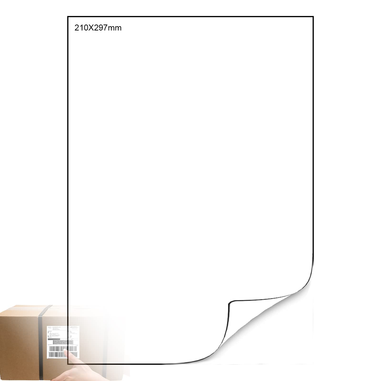 100 Sheets a4 Labels, Sticker Paper for Printer 210 x 297 mm, A4 Labels 1 per Sheet, Address Labels Self-Adhesive Labels A4 Shipping Labels Mailing Printer Labels, for Laser Inkjet Copier Printing