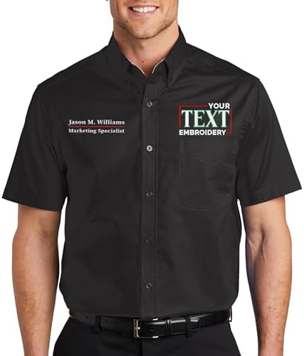 Amazon.com: INK STITCH Men S659 Custom Embroidery Add Logo Texts