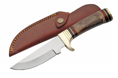 Szco Supplies Bone Handle Hunting Knife, Brown