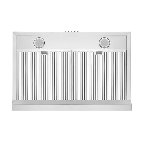 Empava Slim Range Hood 30 Inch Under Ducted, Dual Sealed Aluminum Motor, 3Speed, 400