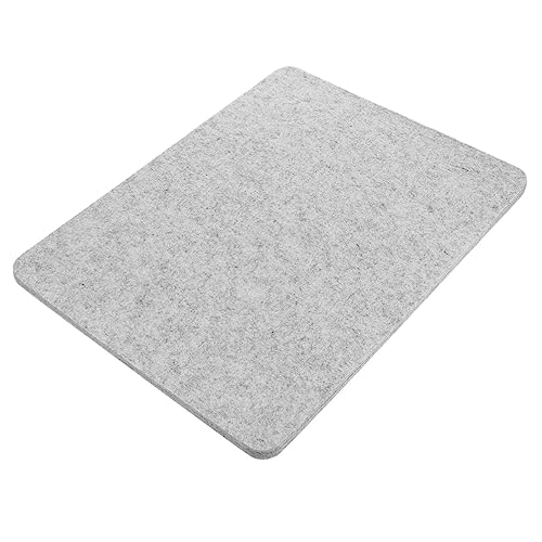 UKCOCO Grey Wool Pressing Mat Portable Ironing Pad Heat Resistant Wool Felt for Quilting Sewing Delicate Clothing Travel Friendly Ironing Board Alternative