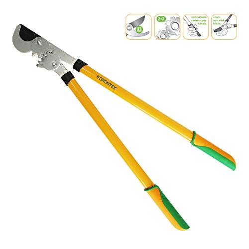 GRÜNTEK Getriebe-Astschere T-REX 765 mm, scharfe Bypass Baumschere, 2-fach höhere Kraftübertragung dank Doppel-GEAR… – Bild 8