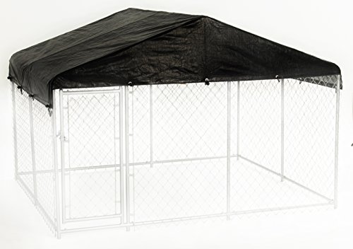Dog Kennel Cover - WeatherGuard Medium All Season Dog Run Cover & Roof - Perfect Fit for Lucky Dog 8ft. X 6.5ft. Outdoor Cages and Pens (8ft. X 6.5ft)