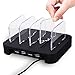 Charging Station, HaoZi 4-Port USB Charging Docks Multi-Device Organizer Fast Charger with Cord Storage, Multi-Port USB Charger Desktop Charging Stand for Smartphones and Tablets