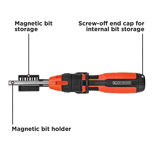 BLACK+DECKER Ratcheting Screwdriver, 10 Bit (BDHT68000) Pricepulse