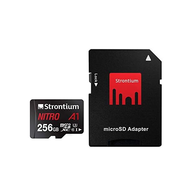 Strontium Nitro MicroSD-Speicherkarte A1 mit 256 GB und SD Karten Adapter, 256 GB - praktischer SD-Adapter im… – Bild 4