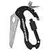 2 Pack - 5-in-1 Multitool Carabiners Knife with Bottle Opener, Screwdrivers and locking carabiner perfect for Zombie Survival Kit
