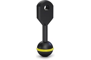 SKYSHARK 3" Aluminum Alloy Underwater Extension Arm,1" Ball to YS Head Adapter,Diving Flashlight Arm Mount Connector Underwater CNC Arm System for Strobe,Video Light,Diving Camera Tray