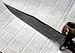 RG-186 Handmade Damascus Steel 15.00 Inches Bowie Knife - Beautiful Rose Wood Handle with Damascus Steel Guard