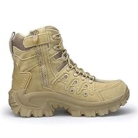 Jinjin Men Combat Shoes - Sport Army Tactical Boots Desert Outdoor Hiking Leather Boots