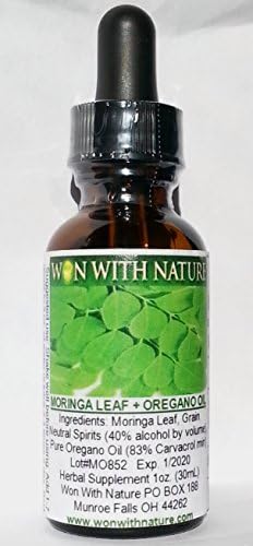 Oil of Oregano + Moringa Leaf Extract. 83% Carvacrol Oregano Oil. Superior Herbal Protection