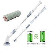 YOUKADA Upgraded Spin Scrubber, 3 in 1 Electric Cleaning Brush, 360 Cordless Replaceable Brush, Multi-Purpose Power Surface Scrubber for Bathroom Swimming Pool Wall and Floor for Father's Best Gift