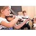 Branger Violin Shoulder Rest for 1/2 and 1/4 Size, with Collapsible and Height Adjustable Feet, Including a Violin Practice Mute