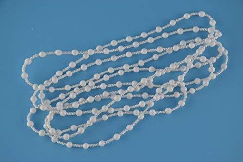 EveryHome EveryHome Roller Blind and Roman Shade Blind Wide Beaded Chain Cord White Plastic Roller Blind Wide Chain Repair (5M) - Image 5