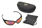 Revision Military Hellfly Ballistic Sunglasses - Black Frame/Flame Mirror Lenses