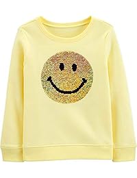 OshKosh B'Gosh - Sudadera de cuello redondo con lentejuelas para niña