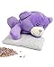 WILD BABY Purple Bear Microwaveable Stuffed Animal - Heatable Plush Pal with Aromatherapy Lavender Scent for Babies and Kids - 10