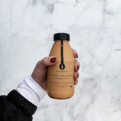 Pop & Bottle Lattes - CLASSIC + VANILLA COLD BREW BESTSELLER PACK | 12 pack, 11 oz each (organic, dairy free, no refined sugar, fair trade, plant based, superfood enriched, paleo) - Thumbnail 6