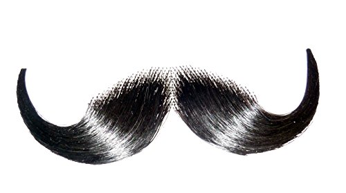 Human Hair Mustache Handlebar Mustache Includes 6 Free Adhesive Strips 2013