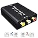 RCA to HDMI, GANA 1080P Mini RCA Composite CVBS AV to HDMI Video Audio Converter Adapter Supporting PAL/NTSC with USB Charge Cable for PC Laptop Xbox PS4 PS3 TV STB VHS VCR Camera DVD