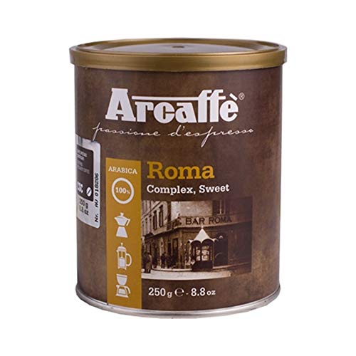 Arcaffè ROMA Arabica Premium-Kaffee Kaffebohnen Gemahlen | Premium-Espressobohnen Gemahlen | für Espresso in…