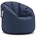 Big Joe Ultimate Comfort Milano Bean Bag Chair with Ultimax Beans in Great for Any Room in Multiple Colors (Navy) (Navy) (Navy)