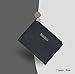 SERMAN BRANDS Slim Wristlet Card Case Holder Small RFID Blocking Wallet Change Purse for Women Keychain - Removable Wristlet Strap (Classic Noir CH)
