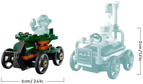 City Pack de Coches de Carreras: Avión vs. Cama de Hospital de Juguete, Autos Locos de Carreras con 2 Minifiguras de Piloto y Paciente, Regalo para Niños y Niñas de 5 Años o Más 60459