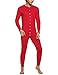 Hotouch Men's Big & Tall Midweight Cotton Union Suit