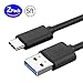 [2 Pack 5FT] USB Type C Cable,YUMQUA Nylon USB 3.0 to USB C Fast Charging Cable Charger Cord for BlackBerry KEY2/ KEYone, Samsung Galaxy A50/A70/ A20/ S10+/ Note 9, LG Stylo 5 / Stylo 4/ V40 G8 ThinQ