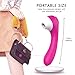Clitoral Sucking Dildo Vibrator, Waterproof G-Spot Clit Massager for Female with 10 Suction & 9 Vibration, Rechargeable Nipple Stimulator Adult Sex Toys for Women and Couples (Pink)