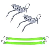 HEYJUDY Tree Climbing Tool Pole Climbing Spikes 304 Stainless Steel Trong Bearing Capacity Anti-Rust Anti-wear Easy to Carry for Picking Fruit Coconut