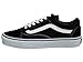 Vans Unisex Old Skool Skate Shoe (8 B(M) US Women / 6.5 D(M) US Men, Black/White)