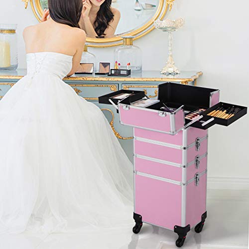 Yaheetech Professional Rolling Makeup Artist Case, Makeup Trolley