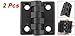 uxcell 2 Pcs Metric 47 x 47mm Plastic Radius Hinges for Door