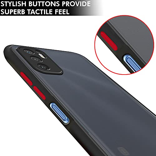 TheGiftKart-Translucent-Hybrid-Redmi-Note-10T-5G-Back-Case-Cover-Smoked-Matte-Back-360-Degree-Protection-Protective-Hard-Back-Case-Cover-for-Redmi-Note-10T-5G-Black-Bumper TheGiftKart Translucent Hybrid Redmi Note 10T 5G Back Case Cover | Smoked Matte Back | 360 Degree Protection…