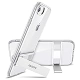 ESR Metal Kickstand Case for iPhone 8 Case [Vertical and Horizontal Stand] [Reinforced Drop Protection] Flexible Soft TPU for iPhone 8 (Jelly Clear)