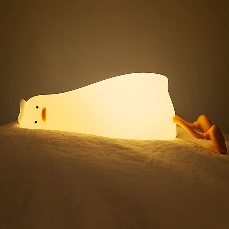 zalati LED Night Light Touch Sensor Light Rechargeable 3 Level Dimmable 30mins Timer Phone Holder - Lying Duck
