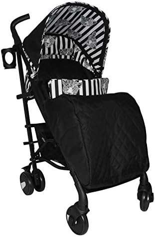 my babiie black leopard stroller