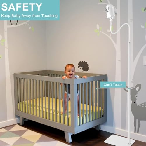 Dsocool 180cm Baby Monitor Floor Stand Holder Compatible with Infant Optics, Hello Baby, Nanit Floor Stand, Motorola, Vava, Baby Monitor Mount for 1/4'' Screw, Adjustable & Universal Mount