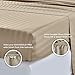 California Design Den Damask Sheets, 500 Thread Count 100% Cotton Bed Sheets King, Cooling Deep Pocket Striped Sheets Set, Soft & Breathable Luxury Hotel Quality - Brown
